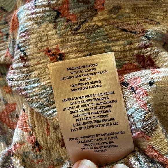 ANTHROPOLOGIE VANESSA VIRGINIA Ladder Lace Tunic, Medium - Picture 11 of 11